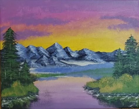#bobross #painting #sunset