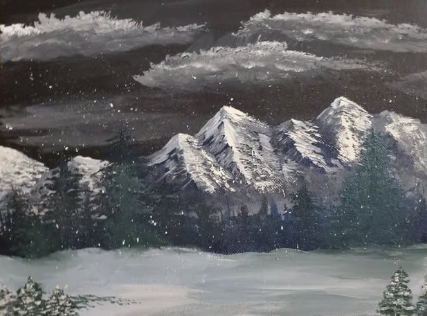 Snow on mountain